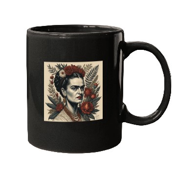 Discover frida khalos Mug,Frida Khalo flower mug Mugs