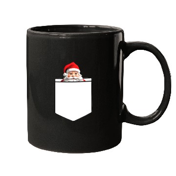 Discover Fake Pocket snata claus Mugs
