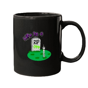 Discover Rip Off Creepy Spooky Dark Joke Cartoon Mood Mugs