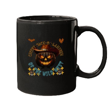 Discover Creepy Jack o Lantern of the Wild West Mugs