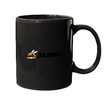 Discover Bee Alone Graphic Mugs