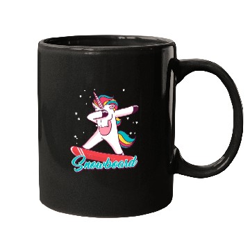 Discover Snowboard Girls Snowboarding Unicorn Mugs
