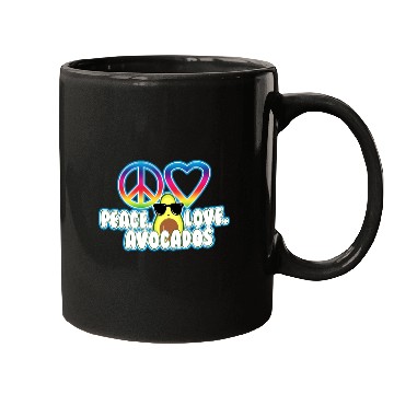 Discover PEACE LOVE AVOCADO Mugs