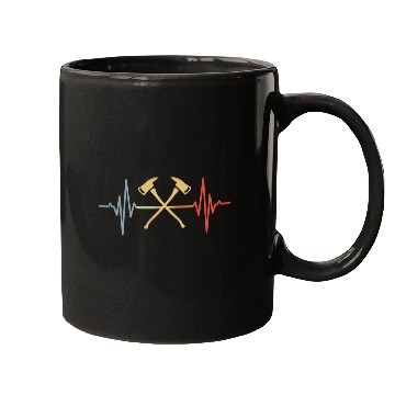 Discover Firefighter Axe Pulse Line Mugs