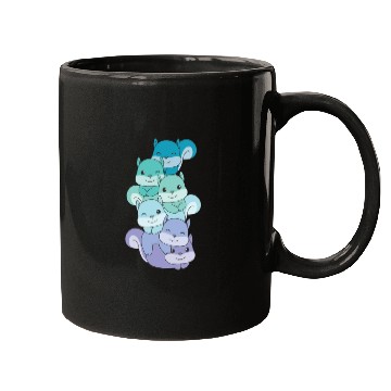 Discover Neptunic Flag Pride Lgbtq Cute Squirrel Pile Mugs