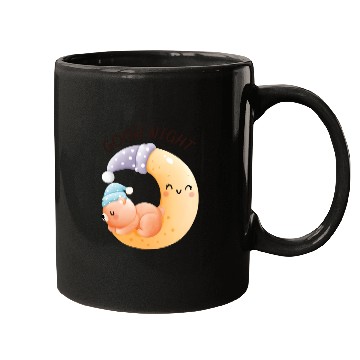 Discover Sleeping Bear On Moon Mugs