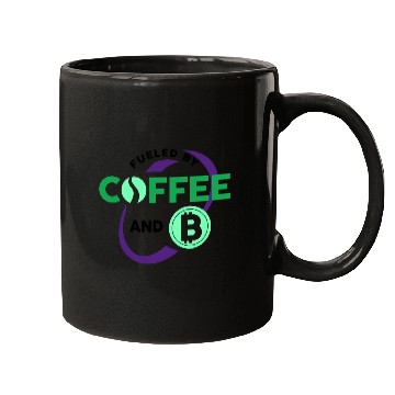 Discover Fueled By Coffee and Bitcoin Mugs