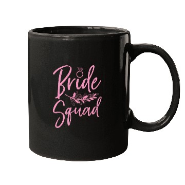 Discover Bride squad wedding party wedding gift bride Mugs
