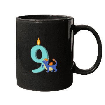 Discover 9 Years - Dragon Number 9 Mugs