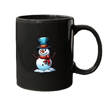 Discover Snowman / Winter / Snowflake / White / Frosti Mugs