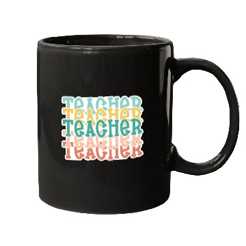 Discover Teacher Stacked Mugs