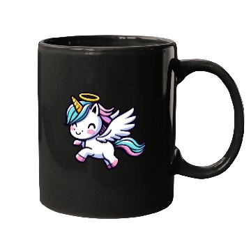 Discover Heavenly Unicorn: Sweet Magic with Angel Wings Mugs