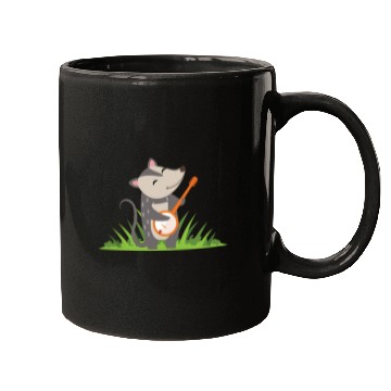 Discover Possum Guitar Kids Cute Mugs