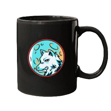 Discover white wolf Mugs
