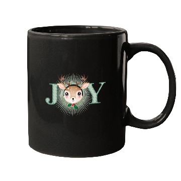 Discover cute little deer in the Joy frame Mugs