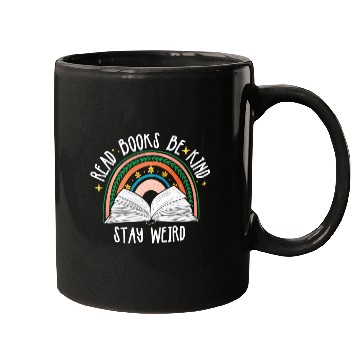 Discover Read Books Be Kind Stay Weird Reading Mugs