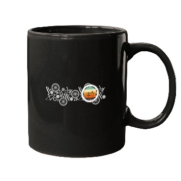 Discover Bicycle Cycling Cyclist Bike Elements Retro Mugs