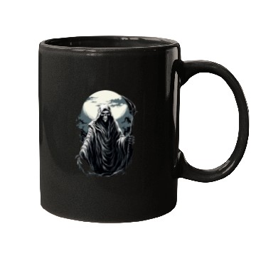 Discover Spooky Halloween Grim Reaper Mugs