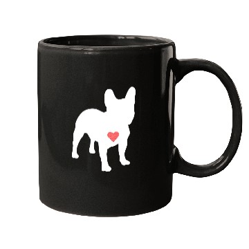 Discover I Heart My Frenchie Mugs