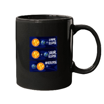 Discover Lunar Eclipse Solar Apocalypse Astrology Science Mugs