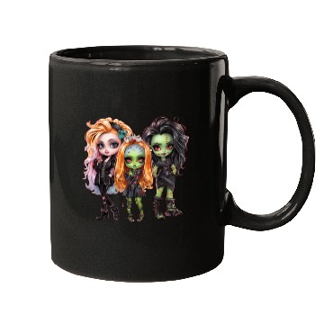 Discover Gothic Trio: Green-Skinned Beauties Mugs
