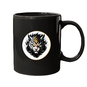 Discover Fierce Tiger Anime Mugs