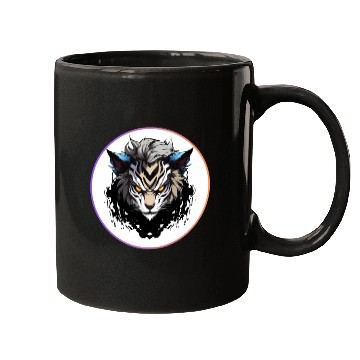 Discover Fierce Tiger Anime Mugs
