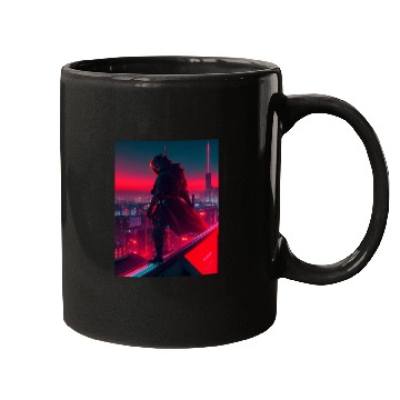 Discover NINJA IN THE NEON NIGHT Mugs