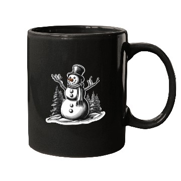 Discover Snowman / Winter / Snowflake / White / Frosti Mugs