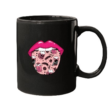Discover Alcohol Drinking Drinker Tongue Mugs