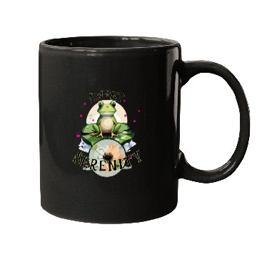 Discover Sweet Serenity - Frog on A Lilypad Mugs