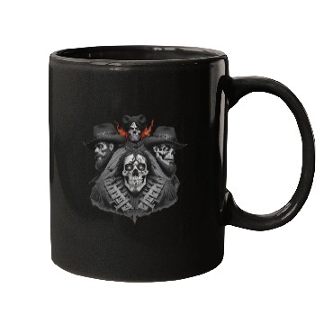 Discover Cowboy Skull Mugs Design - Wild West Rodeo Grap