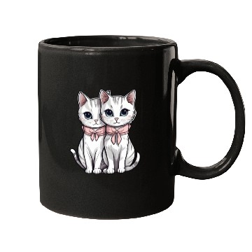 Discover there are two kittens Mugs