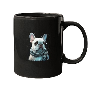 Discover French Bulldog | Winter Snow Christmas Cute Mugs