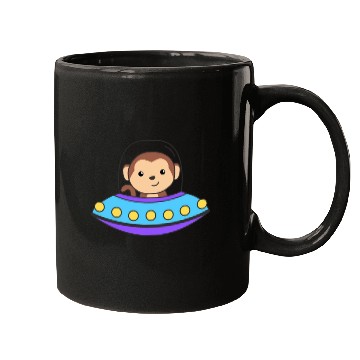 Discover Monkey Ufo Space Universe Mugs