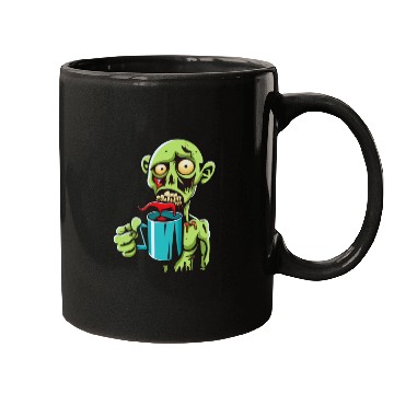 Discover green zombie Mugs