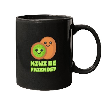Discover Kiwi Be Friends? Cute Kiwi Cartoon Mugs