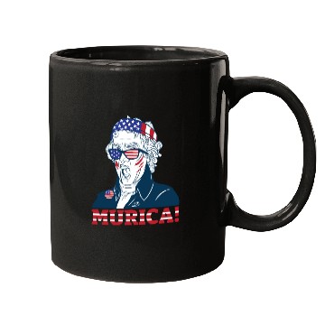 Discover Patriotic President Thomas Jefferson Murica Mugs