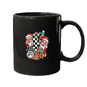 Discover Retro Christmas, Santa, Groovy, Disco Ball, Frosty Mugs