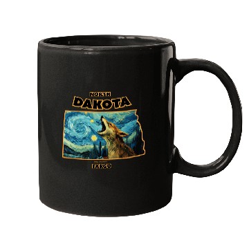 Discover North Dakota - Coyote Mugs