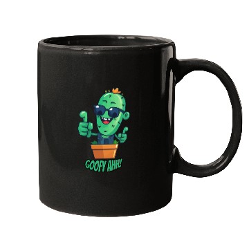 Discover Fun Cactus Character Goofy Ahh Mugs