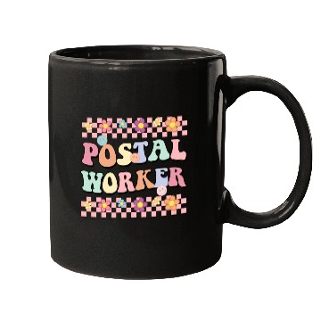 Discover Floral POSTAL WORKER Mugs