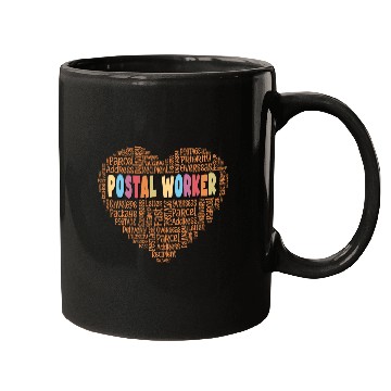 Discover Postal worker heart Mugs