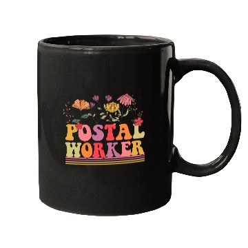 Discover Postal worker flower Mugs