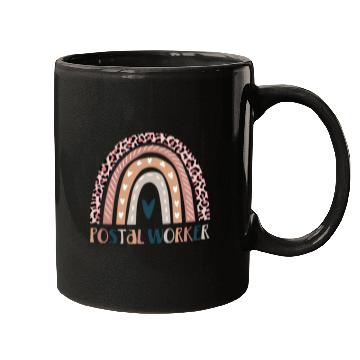 Discover Postal worker rainbow Mugs