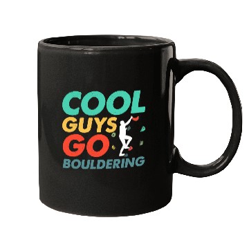 Discover Cool Guys Go Bouldering Climbing Boulder Mugs