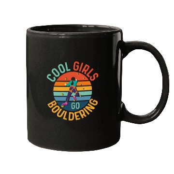 Discover Cool Girls Go Bouldering Boulder Climbing Mugs