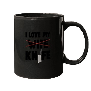 Discover I Love My Wife Knife Mugs
