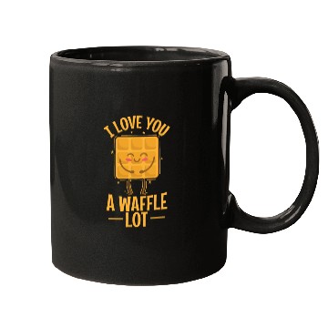 Discover I Love You a Waffle Lot Pastry Pastry Snack Mugs