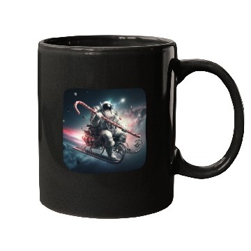 Discover Future Santa Claus in Space Mugs